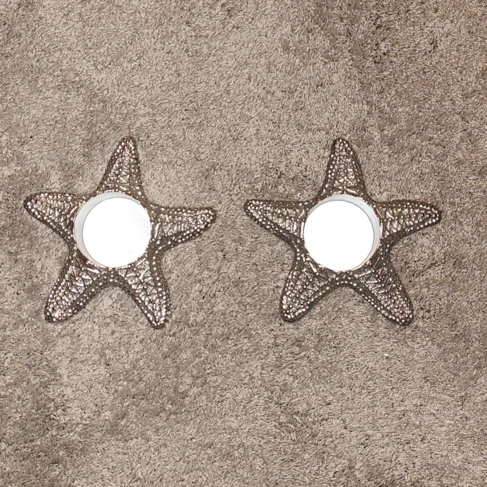 EUC - Pair of Yankee Candle Starfish Tealight Holders